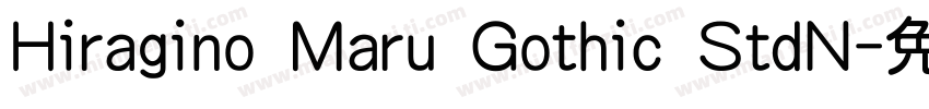 Hiragino Maru Gothic StdN字体转换